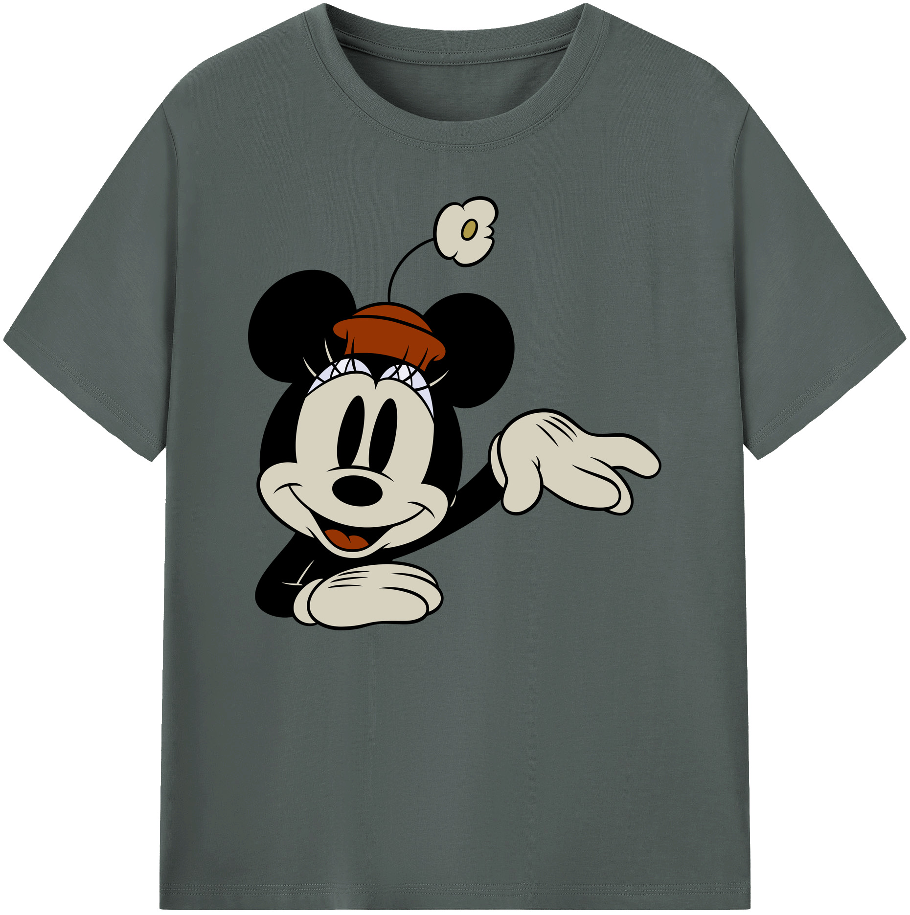 ミッキーマウス Mickey Mouse 綿100％ メンズ半袖Tシャツ｜肌触りやわらか＆通気性